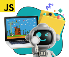 Язык программирования JavaScript + AI. Проектное обучение + геймификация + AI-помощники - КИБЕРшкола программирования для детей, компьютерные курсы для школьников, начинающих и подростков - KIBERone г. Свиблово