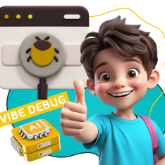 Тестирование & Vibe Debug. Охотники за багами - КИБЕРшкола программирования для детей, компьютерные курсы для школьников, начинающих и подростков - KIBERone г. Свиблово