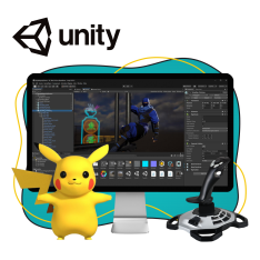 Мир игр на Unity 2D на популярном движке + AI-помощники - КИБЕРшкола программирования для детей, компьютерные курсы для школьников, начинающих и подростков - KIBERone г. Свиблово