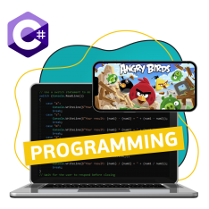 Программирование на C#. Удивительный мир 2D-игр - КИБЕРшкола программирования для детей, компьютерные курсы для школьников, начинающих и подростков - KIBERone г. Свиблово
